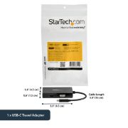 Image de StarTech.com Adaptateur multiport USB-C - 3 en 1 - USB Type-C vers HDMI DVI ou VGA (CDPVGDVHDBP)