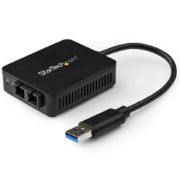 Image de StarTech.com Adaptateur réseau USB 3.0 vers fibre optique SC Gigabit Ethernet jusqu'à 550 m (US1GA30SXSC)