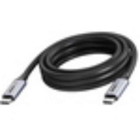 Image de Vision 5 m, USB-C/USB-C, 3.2, 20 Gbps, 100 W, 4K @ 60 Hz, 30 AWG, PVC, black Câble USB - Noir,Gris (TC 5MUSBC/BL)