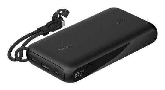 Image de Belkin 20 W, 20000mah, 152mm x 77.2mm x 25.1mm Banque d'alimentation électrique - Noir (BPB028HQBK)