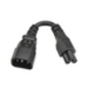 Image de Eaton 0.15 m, C14 to C5 - 2.5A, 250V, H05VV-F, PVC, Black Cordon dalimentation - Noir (P014-P15M-EU)