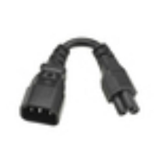 Image de Eaton 0.15 m, C14 to C5 - 2.5A, 250V, H05VV-F, PVC, Black Cordon dalimentation - Noir (P014-P15M-EU)