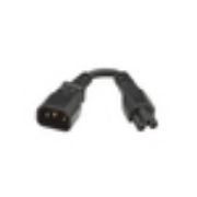 Image de Eaton 0.15 m, C14 to C5 - 2.5A, 250V, H05VV-F, PVC, Black Cordon dalimentation - Noir (P014-P15M-EU)