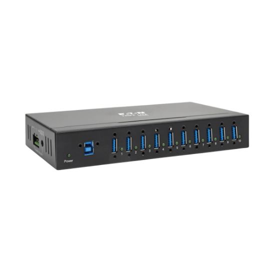 Image de Eaton Tripp Lite 10-Port Industrial-Grade USB 3.x (5Gbps) Hub - 20 kV ESD Immunity, Metal Housing, Mountable Hub dinterface - Noir (N821-15M-AQ-AR)