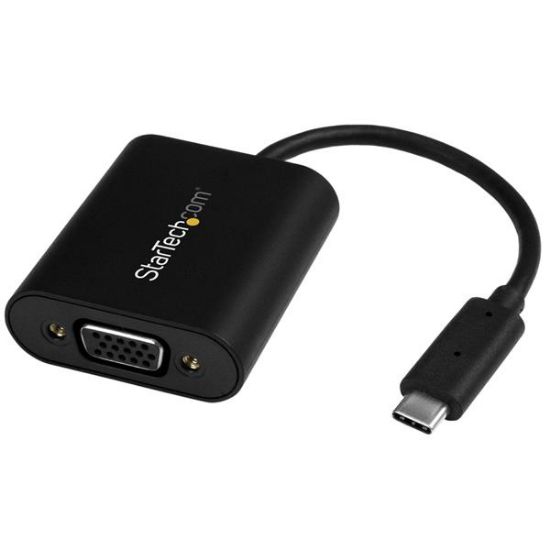 Image de StarTech.com Adaptateur USB-C vers VGA avec switch pour mode Présentateur - 1920x1200 (CDP2VGASA)