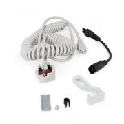 Image de Ergotron Coiled Extension Cord Accessory Kit, EU Cordon d'alimentation - Gris (97-920)