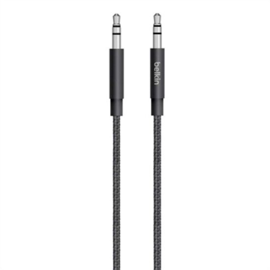 Image de Belkin 3.5mm - 3.5mm, 1.25m câble audio 1,25 m 3,5mm Noir (AV10164BT04-BLK)