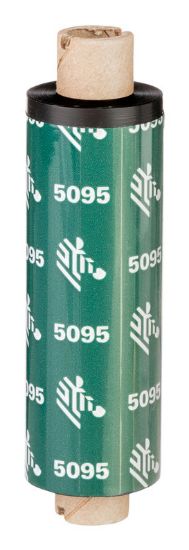 Image de Zebra 5095 Resin Thermal Ribbon 110mm x 30m ruban d'impression (05095BK110D)