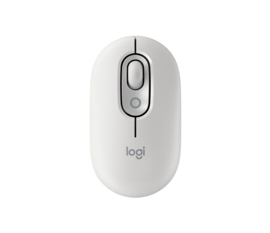 Image de Logitech POP Mouse, avec émojis personnalisables Souris - Blanc (910-007411)