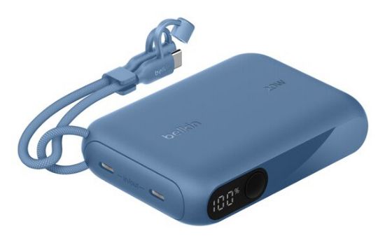 Image de Belkin 20 W, 10000mah, 103.9mm x 71mm x 25.1mm Banque d'alimentation électrique - Bleu (BPB027HQBL)