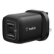 Image de Belkin Dual USB-C Wall Charger 65W for Nintendo Switch 2 Chargeur - Noir (ENA007MYBK)