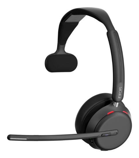 Image de EPOS IMPACT 1000 MS UC Mono WL Casque Sans fil Arceau Bureau/Centre d'appels USB Type-C Bluetooth Noir (1001592)