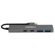 Image de Origin Storage station d'accueil Avec fil USB 3.2 Gen 1 (3.1 Gen 1) Type-A + Type-C Gris (OS-HUB-USB3/C)