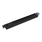 Image de Vertiv PowerGo Unité de distribution électrique en rack Basic (standard) | PDU en rack | 1U | 230 V | 16 A | 9 EC C13 à verrouillage manuel | 3,6 kW | Entrée Schuko allemande | (EP0G81A0)