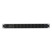 Image de Vertiv PowerGo Unité de distribution électrique en rack Basic (standard) | PDU en rack | 1U | 230 V | 16 A | 9 EC C13 à verrouillage manuel | 3,6 kW | Entrée Schuko allemande | (EP0G81A0)