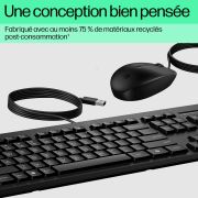 Image de HP Ensemble combiné clavier et souris filaires 225 (AX2Y7AA#ABB)