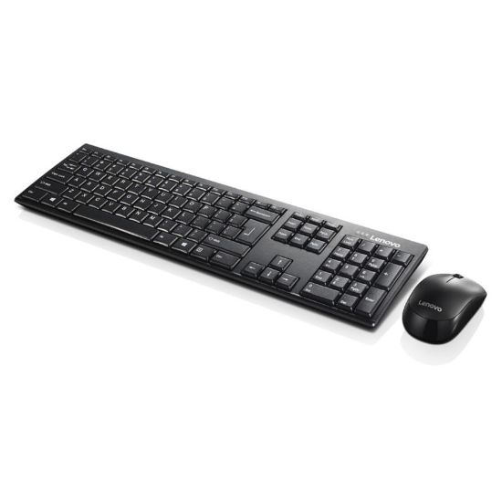 Image de Lenovo clavier Souris incluse Universel QWERTY Anglais américain Noir (GX30L66303)