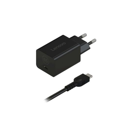 Image de Lenovo GaN Nano 65W Universel Noir Secteur Intérieure (G0A6GN65EU)