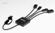Image de i-tec USB-C/USB-A Cable HUB 4 port (2x USB-C, 2x USB-A) USB 3.2 Gen 1 (3.1 Gen 1) Type-A + Type-C 5000 Mbit/s Noir (CACBLHUB2A2C)