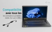 Image de i-tec USB-A Cable HUB 2 port (2x USB-A) (U3CBLHUB2A)
