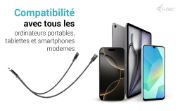 Image de i-tec USB-C Cable Splitter Audio/Data + Power Delivery 100W (C31DUALSPLITTERCBLPD)