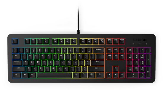 Image de Lenovo K310 clavier Gaming USB Anglais américain Noir (GY41N91873)