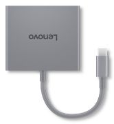 Image de Lenovo station d'accueil Avec fil USB 3.2 Gen 1 (3.1 Gen 1) Type-C Gris (GX91R64790)