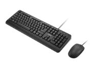 Image de Lenovo 160 clavier Souris incluse maison/bureau USB Anglais américain Noir (GX31L52655)