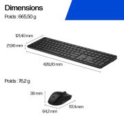 Image de HP Ensemble clavier et souris hybride multi-appareils 490C (BE1M5AA#AC0)