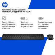 Image de HP Ensemble clavier et souris hybride multi-appareils 490C (BE1P9AA#AC0)