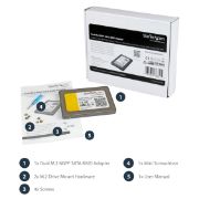 Image de StarTech.com Adaptateur 2x SSD M.2 NGFF vers SATA 2,5" avec RAID (25S22M2NGFFR)