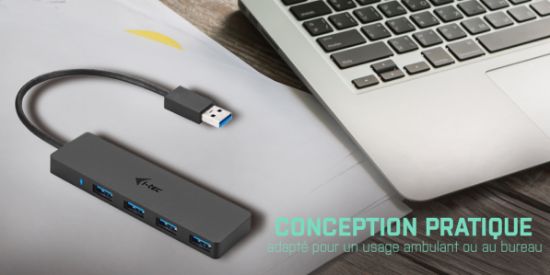 Image de i-tec Advance USB 3.0 Slim Passive HUB 4 Port (U3HUB404)