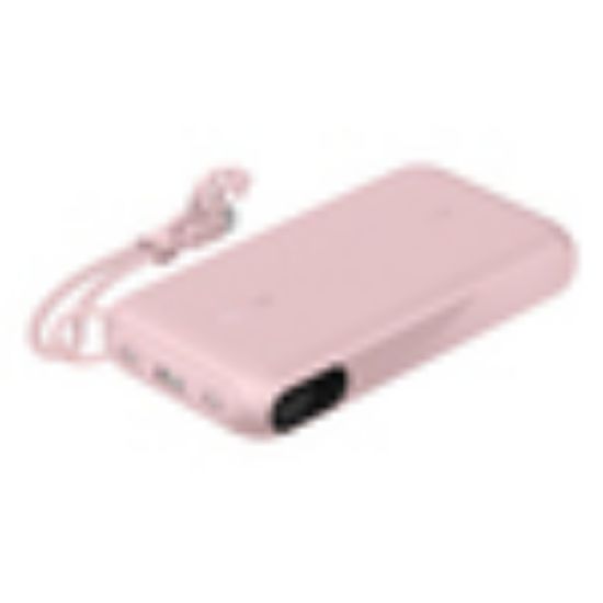 Image de Belkin 20 W, 20000mah, 152mm x 77.2mm x 25.1mm Banque d'alimentation électrique - Rose (BPB028HQPK)