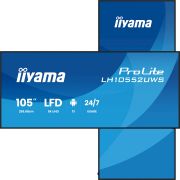 Image de iiyama Écran d'affichage dynamique En forme de kiosk 2,66 m (104.6") Wifi 500 cd/m² UltraWide 5K HD Intégré dans le processeur Android 24/7 (LH10552UWS-B1AG)