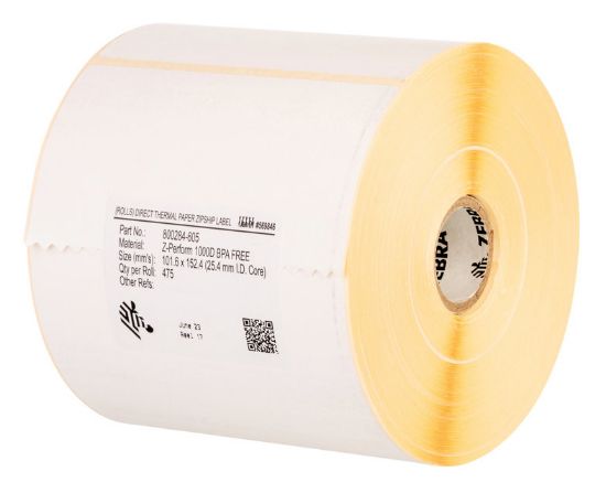 Image de Zebra Z-Perform 1000T Blanc Rouleau (76171)