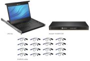 Image de Vertiv Avocent 16 Ordinateur(s) - 47 cm (18,5") LED - UXGA - 1600 x 1200 - 16:9Port PS / 2USBVGA - Clavier - Pavé tactile - 120 V AC, 230 V AC Input Voltage - 1U Haut - ... (LRA185KMM16D-001)