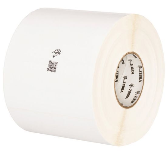 Image de Zebra PolyPro 3000T Blanc Imprimante d'étiquette adhésive (3012403)