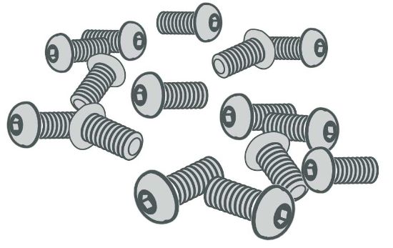 Image de Zebra Pièce détachée ou accessoire pour imprimante/scanner Vis 5 pièce(s) (P1046696-144)