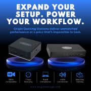Image de Origin Storage station d'accueil USB 3.2 Gen 2 (3.1 Gen 2) Type-C Noir (OSDOCK-T4K15)