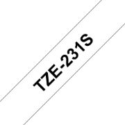 Image de Brother TZE231S ruban d'étiquette Noir sur blanc TZe (TZE-231S)