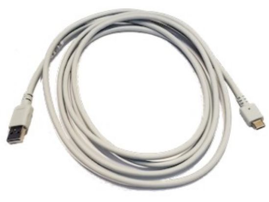 Image de Zebra câble USB USB 2.0 2,13 m USB A USB C 0,48 Gbit/s Blanc (CBL-CS6-S07-0B)