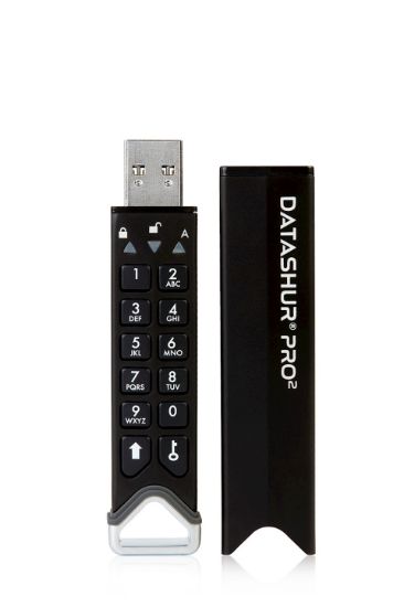 Image de iStorage datAshur PRO2 lecteur USB flash 32 Go USB Type-A 3.2 Gen 1 (3.1 Gen 1) Noir (IS-FL-DP2-256-32)