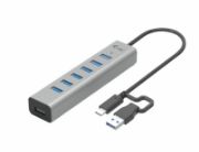 Image de i-tec USB-C/USB-A Charging Metal HUB 7 Port (C31HUBMETAL703)