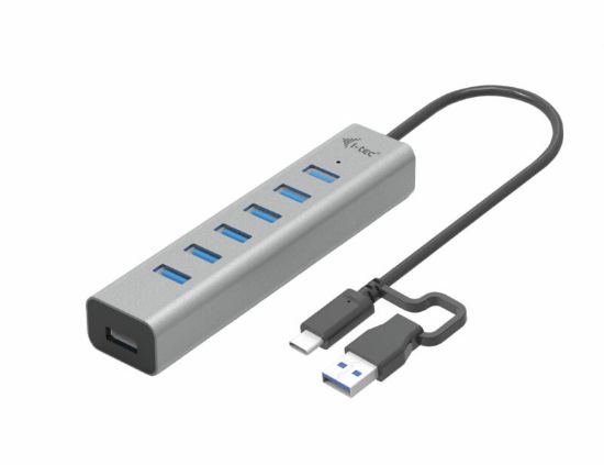 Image de i-tec USB-C/USB-A Charging Metal HUB 7 Port (C31HUBMETAL703)