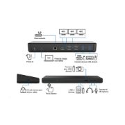Image de Origin Storage station d'accueil USB 3.2 Gen 1 (3.1 Gen 1) Type-A + Type-C Noir (40AF0135UK-OS)