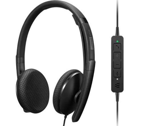 Image de Lenovo casque Avec fil Arceau USB Type-C Noir (4XD1M39028)