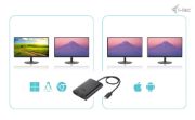 Image de i-tec USB-C Dual 4K/60Hz (single 8K/30Hz) HDMI Video Adapter (C31DUAL4K60HDMI)