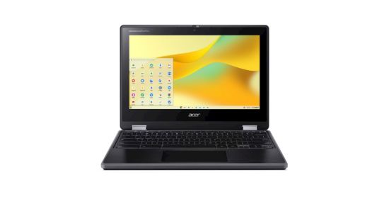 Image de Acer Chromebook Spin 511 R756TN-TCO-C3N9 Intel® N N100 29,5 cm (11.6") Écran tactile HD 4 Go LPDDR5-SDRAM 32 Go eMMC Wi-Fi 6E (802.11ax) ChromeOS Noir (NX.KECEH.003)