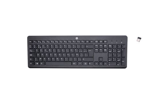 Image de HP 230 Wireless Keyboard clavier Universel RF sans fil AZERTY Belge Noir (3L1E7AA#AC0)