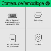 Image de HP Clavier Bluetooth multi-périphériques compact 350 (692T0AA#ABB)